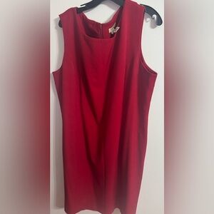 Apostrophe Bold Red Sleeveless Dress
